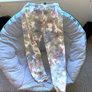 Tie die sweatpants